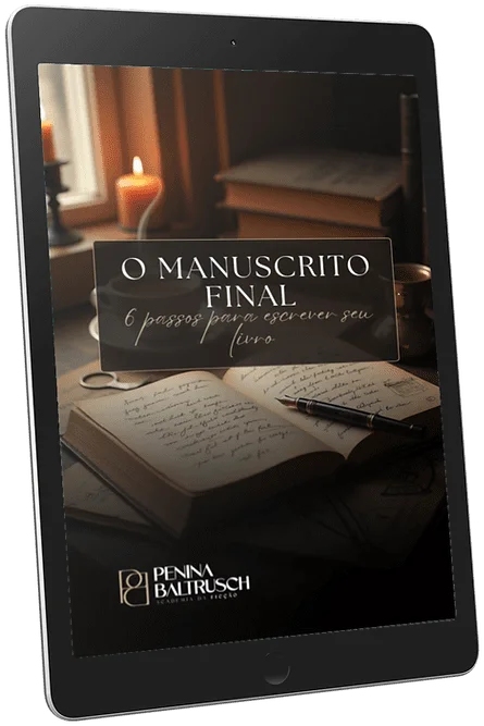 E-book O Manuscrito Final num tablet